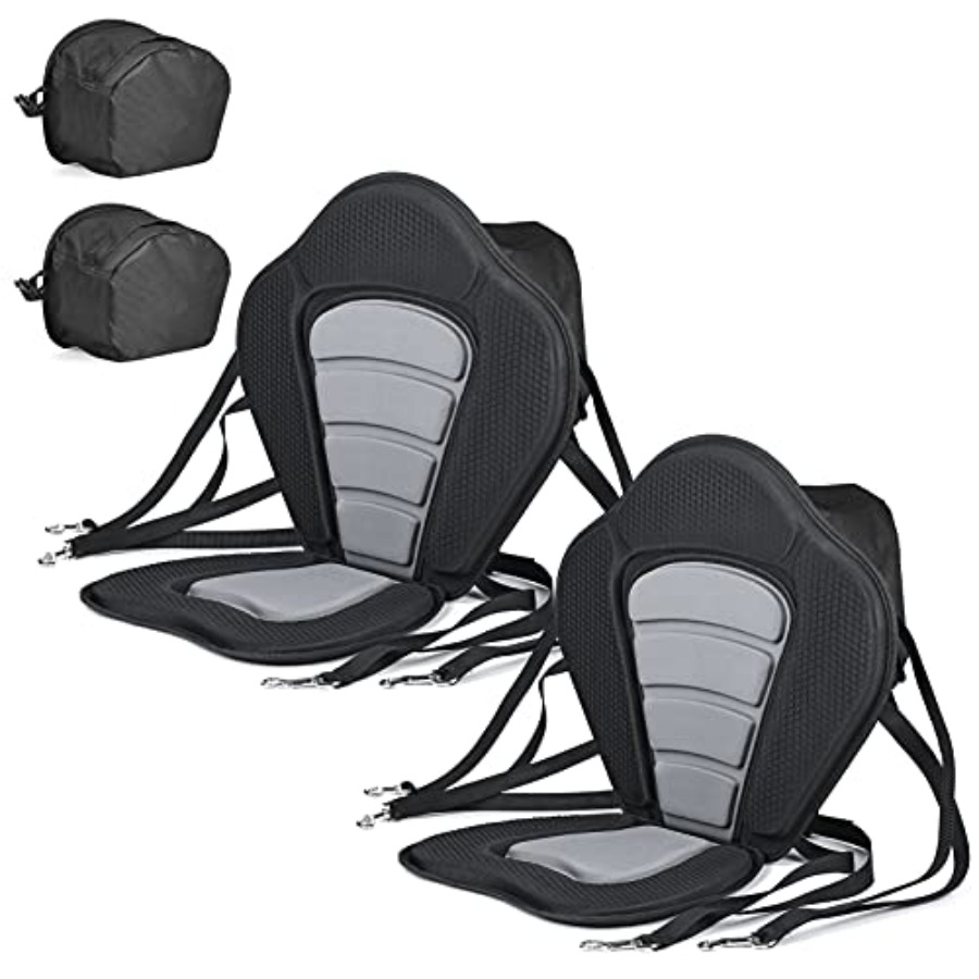 Fishing Kayak Storage Bag - Deluxe Padded Kayak Seat with Storage