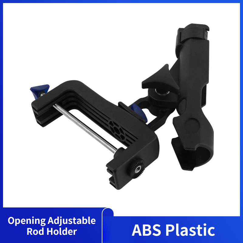 Fishing Kayak Rod Holder - ABS Plastic Adjustable Clamp on Fishing