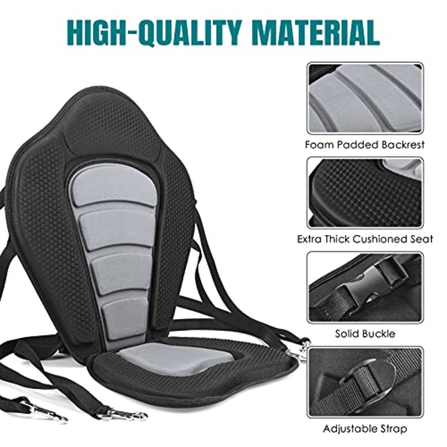 Deluxe Padded Kayak Seat with  - огляд і ціна Fishing Kayak Storage Bag