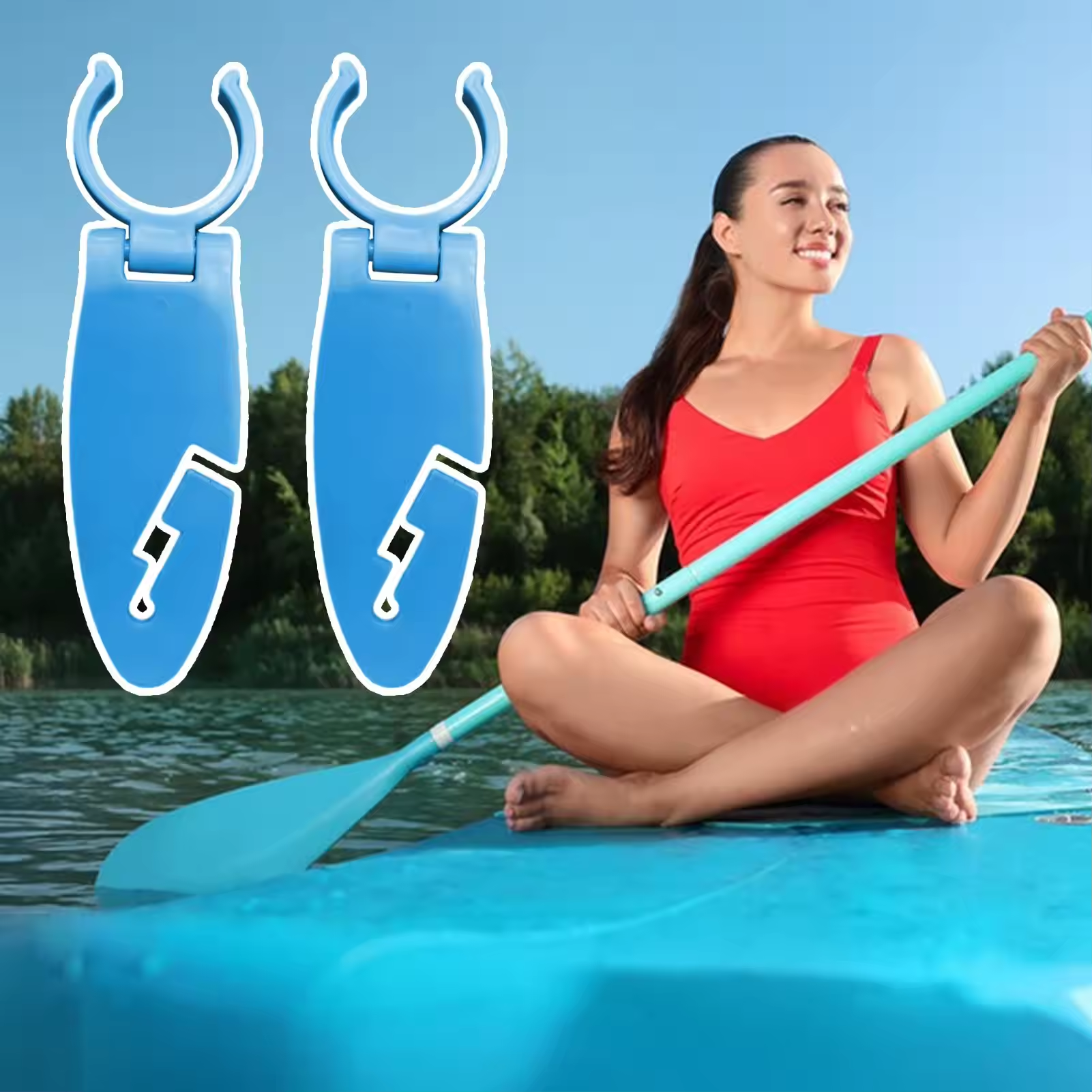 2pcs Stand Up Paddle Board Cli - огляд і ціна Fishing Kayak Sit On Top