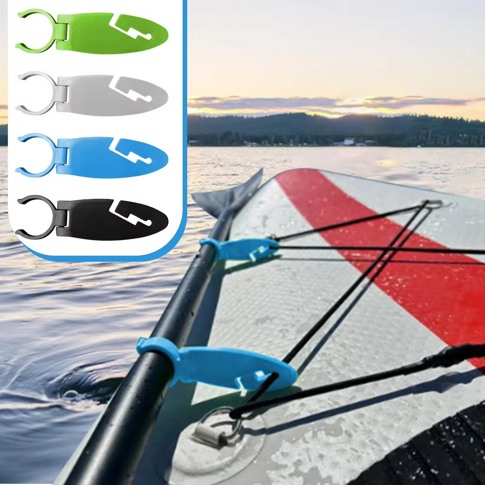 2pcs Stand Up Paddle Board Cli - огляд і ціна Fishing Kayak Sit On Top