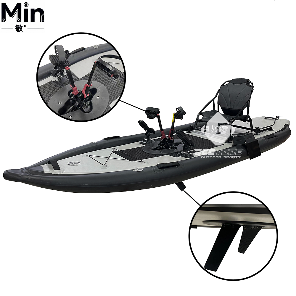 1000D PVC Inflatable Pedal Dri - огляд і ціна Fishing Kayak Pedal Drive