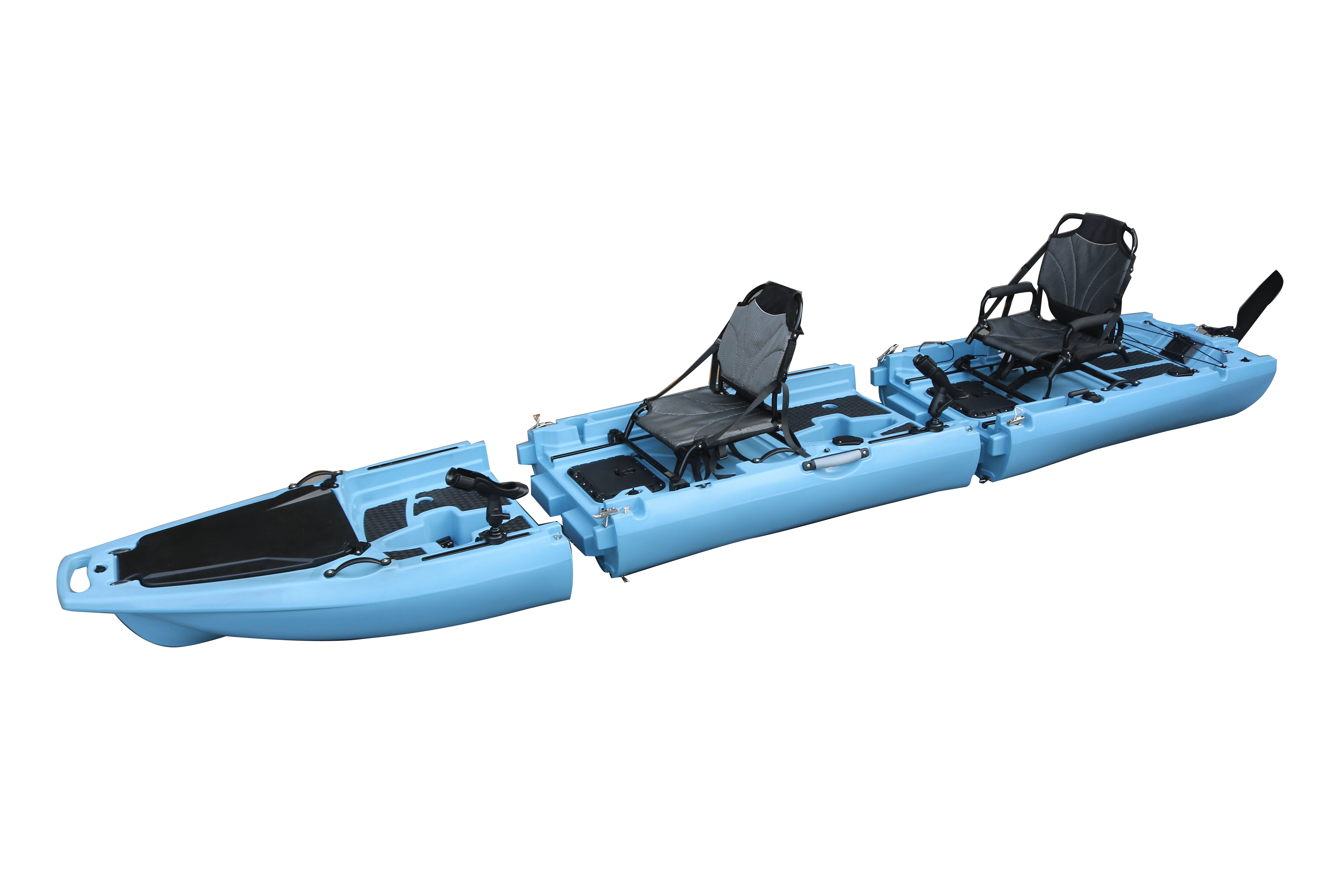 14FT 2 Person Detachable  Peda - огляд і ціна Fishing Kayak Sit On Top