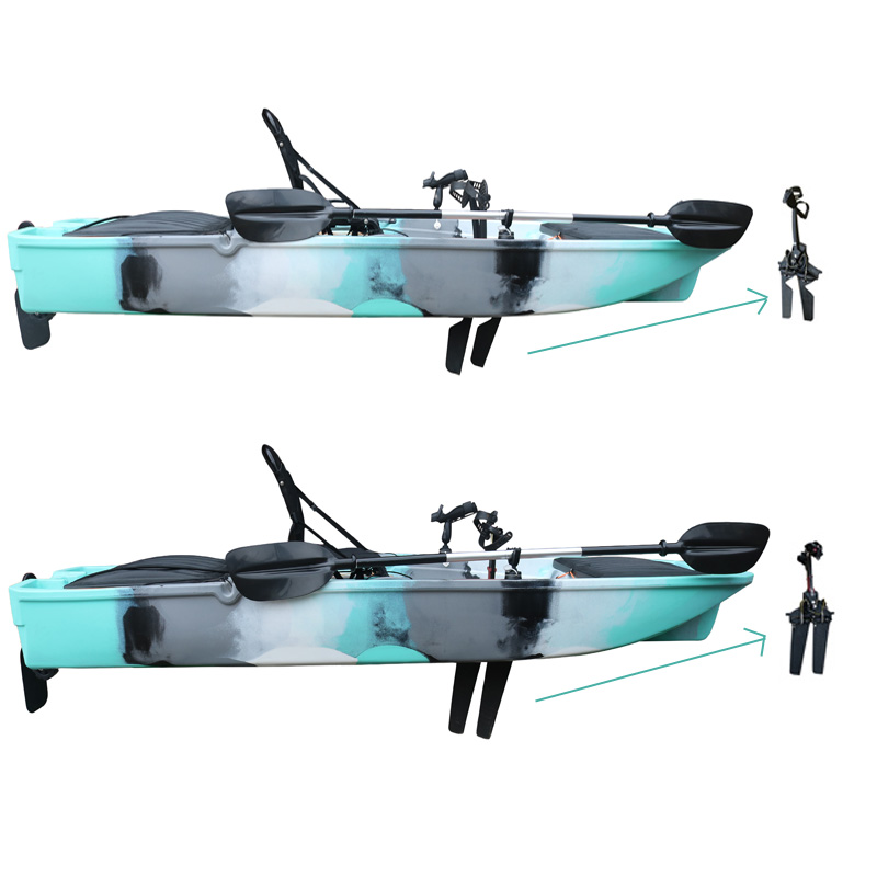 10FT Single Seat LLDPE Sit On  - огляд і ціна Fishing Kayak Pedal Drive