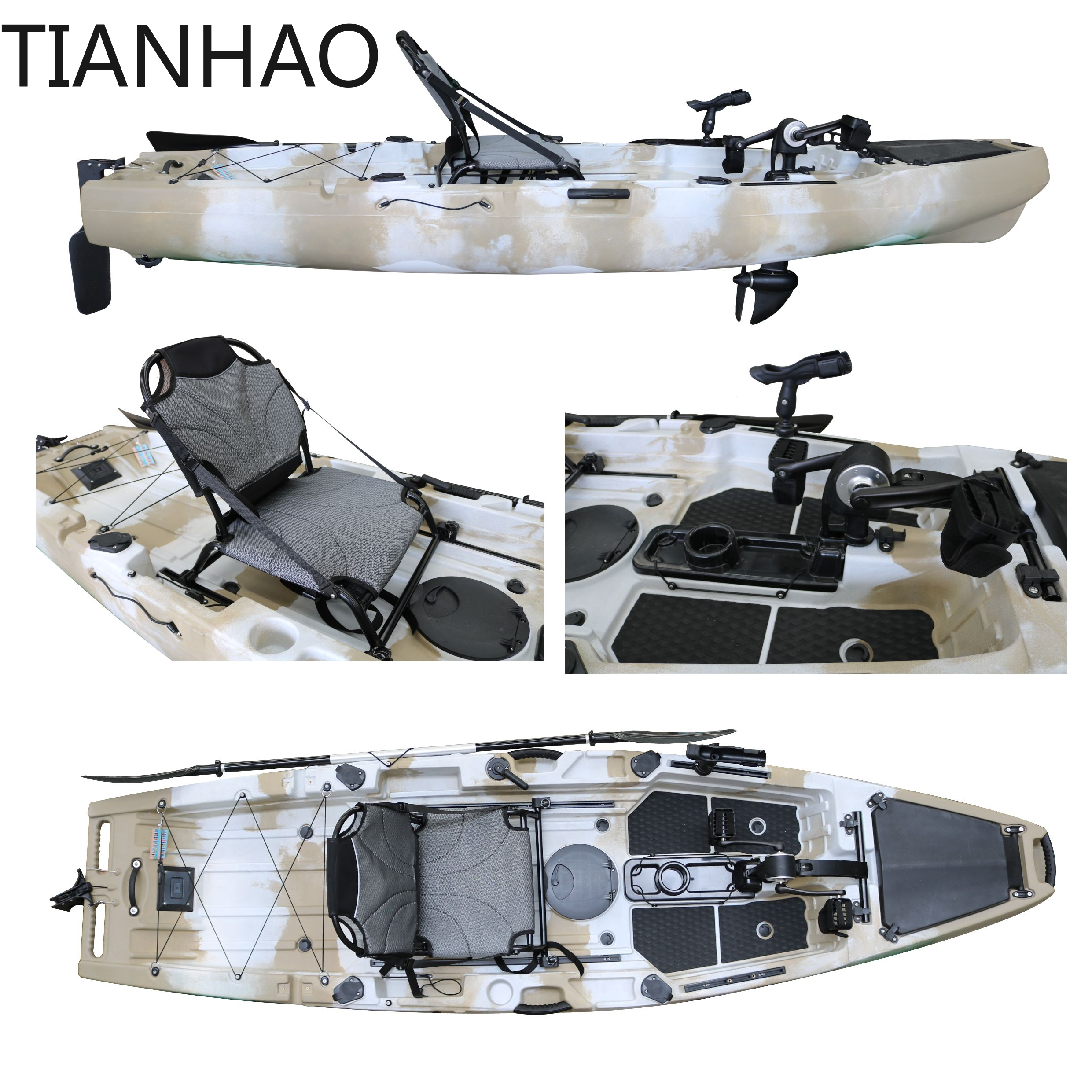 Rotary Kayak with Propeller Pe - огляд і ціна Fishing Kayak Pedal Drive